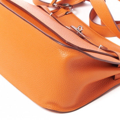 Hermes Taurillon Clemence Jypsiere 28 Orange 5 of 11