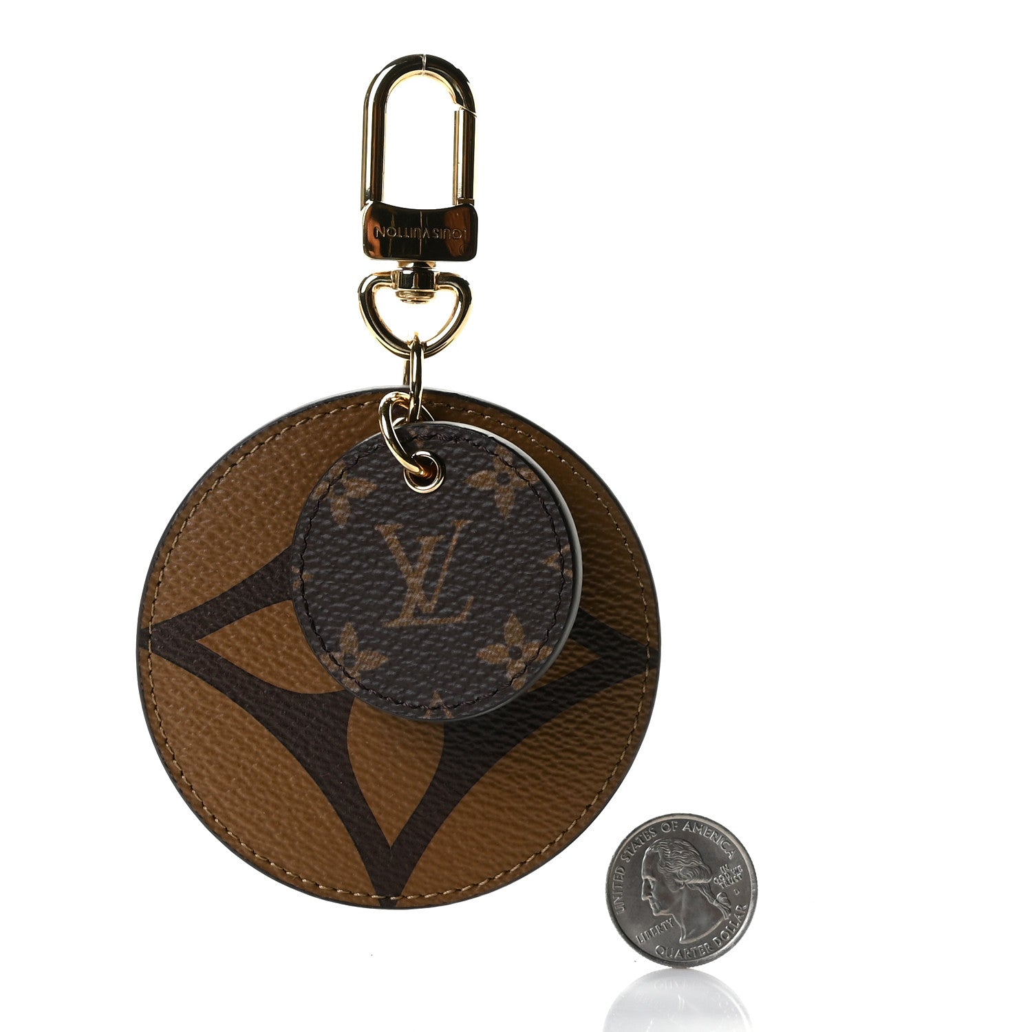 Louis Vuitton Monogram Reverse Key Holder Bag Charm 5 of 5
