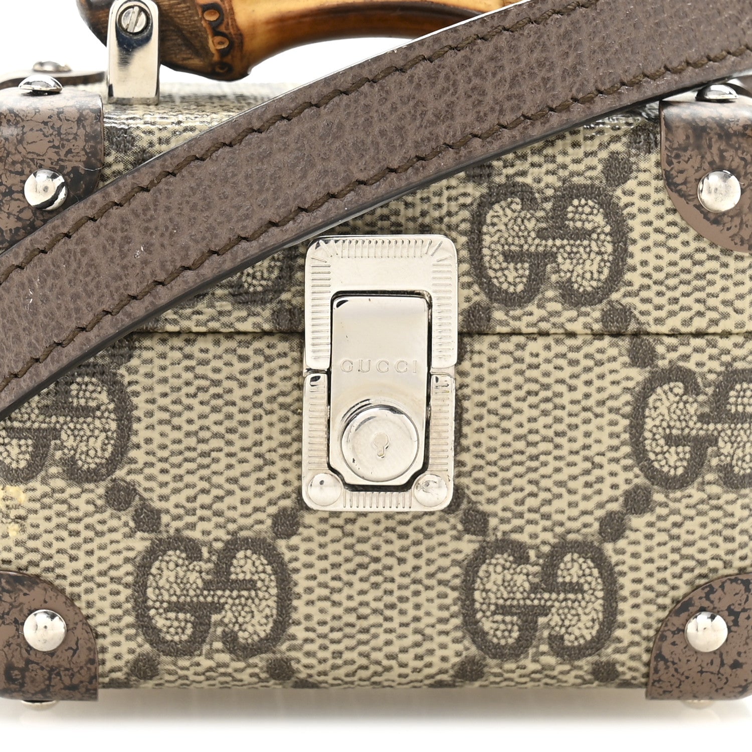Gucci GG Supreme Monogram AirPods Pro Case Beige Ebony 6 of 10