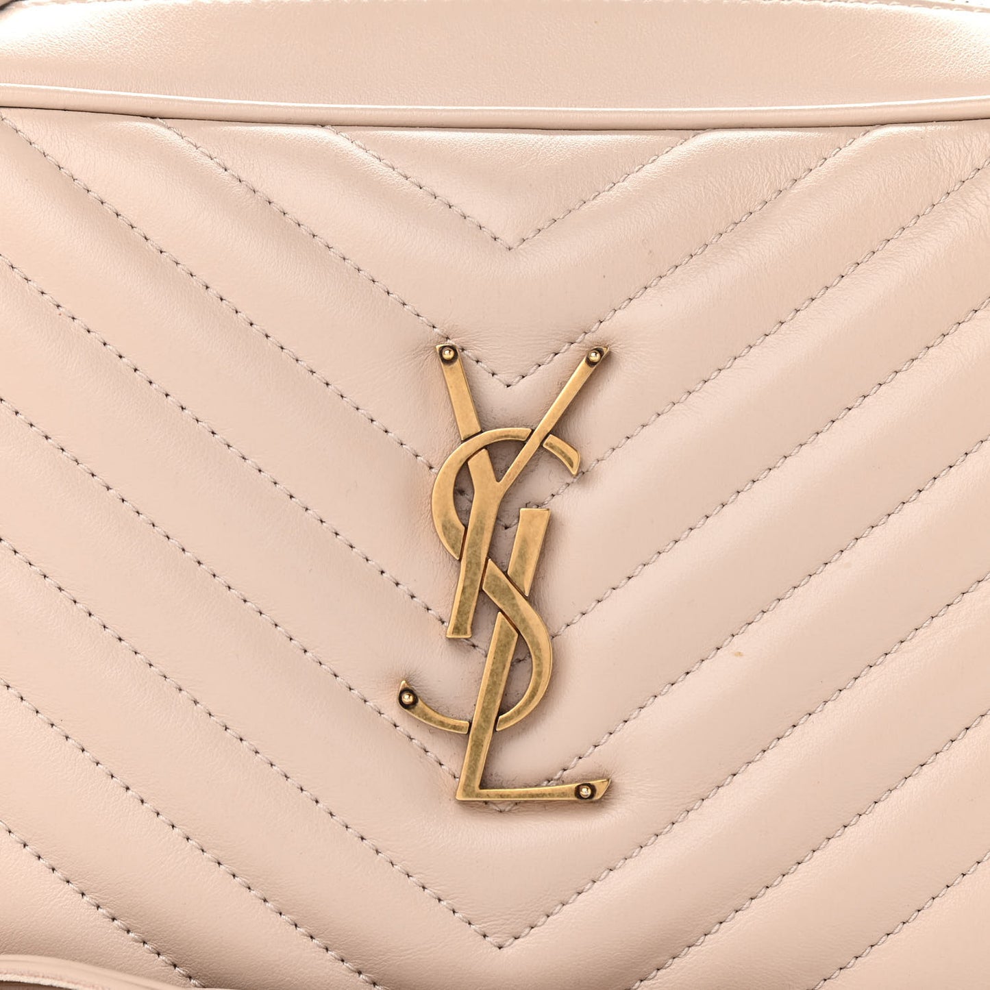 Calfskin Matelasse Monogram Lou Camera Bag Nude Powder