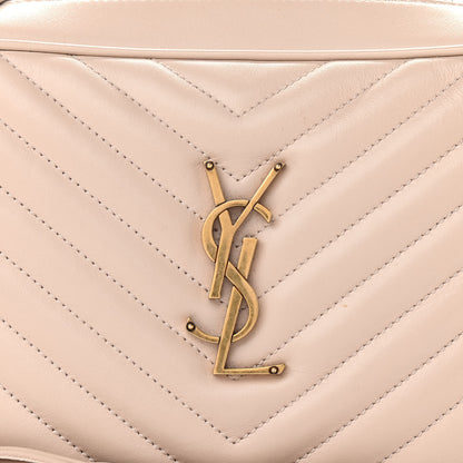 Saint Laurent Calfskin Matelasse Monogram Lou Camera Bag Nude Powder 8 of 13