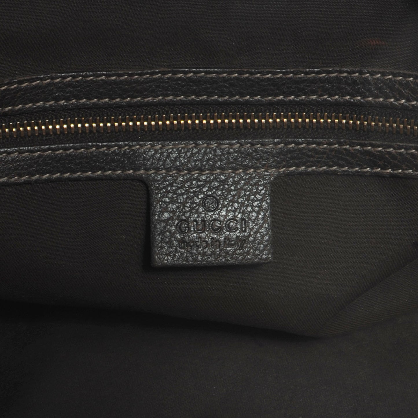 Guccissima New Pelham Large Shoulder Bag Dark Brown