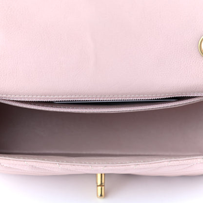 Chanel Calfskin Chevron Quilted Mini Rectangular Flap Light Pink 5 of 9