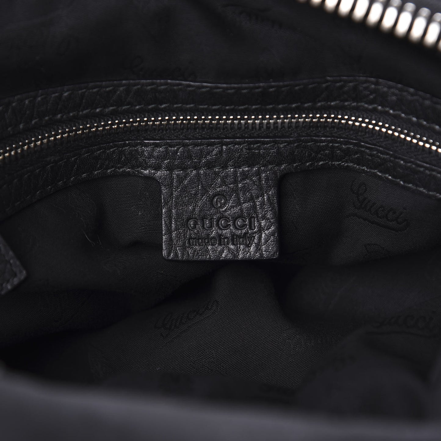 Calfskin Large Bamboo Bar Shoulder Bag Black
