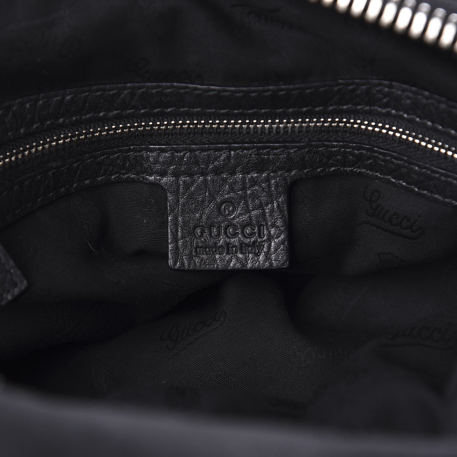 Gucci Calfskin Large Bamboo Bar Shoulder Bag Black 6 of 13