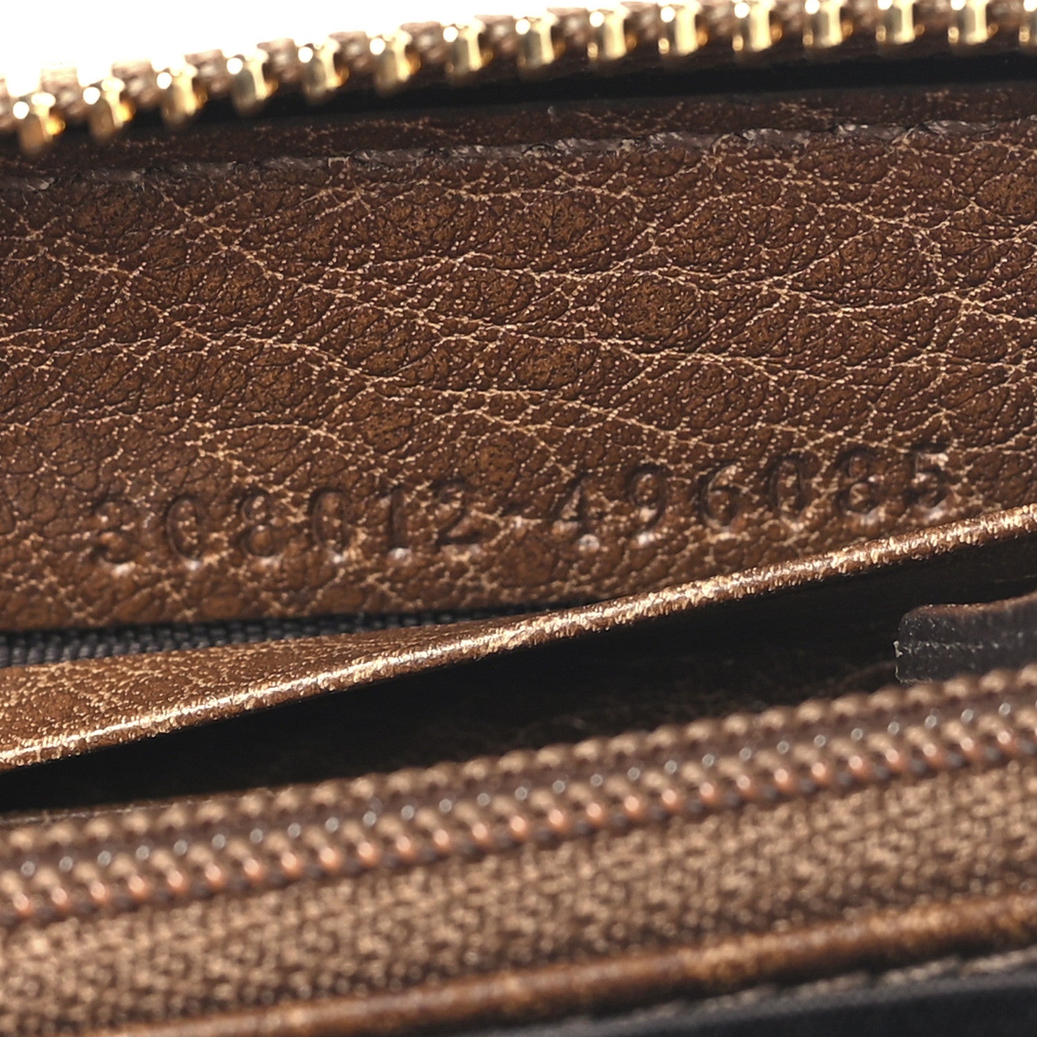Gucci Guccissima Sukey Zip Around Wallet Brown 7 of 8