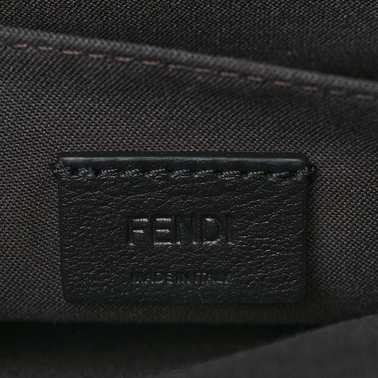 Vitello Soft F is Fendi Bi-Color FF 1974 Embossed Envelope Wallet On Chain with Pouches Maya Black