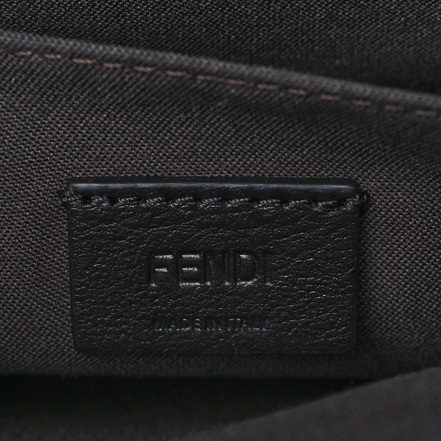 Fendi Vitello Soft F is Fendi Bi-Color FF 1974 Embossed Envelope Wallet On Chain with Pouches Maya Black 7 of 12