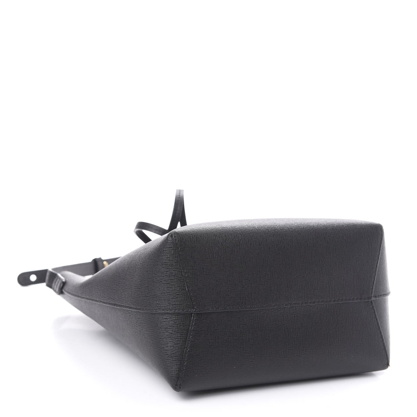 Saffiano Mini Bucket Bag Black Flamma