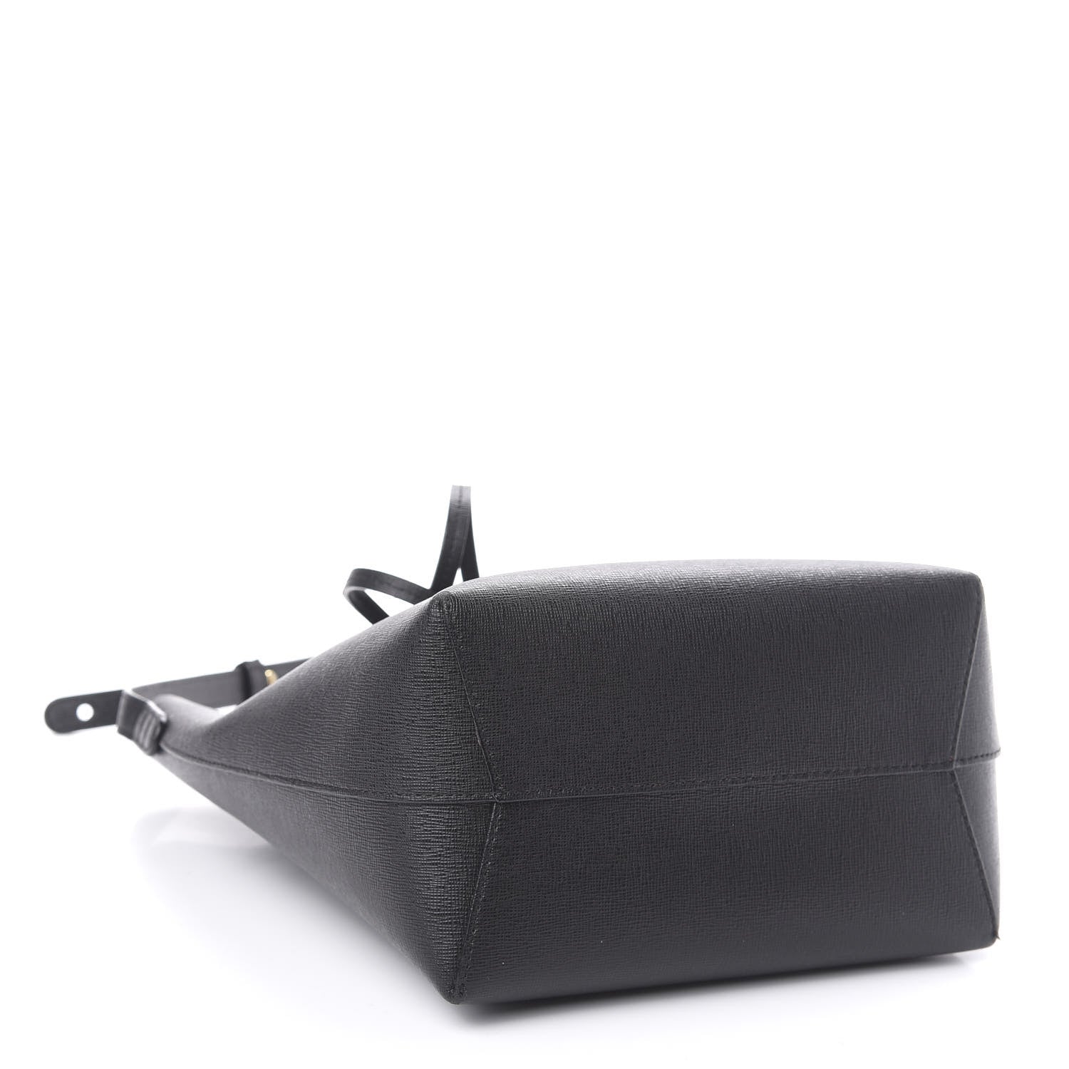 Mansur Gavriel Saffiano Mini Bucket Bag Black Flamma 4 of 16