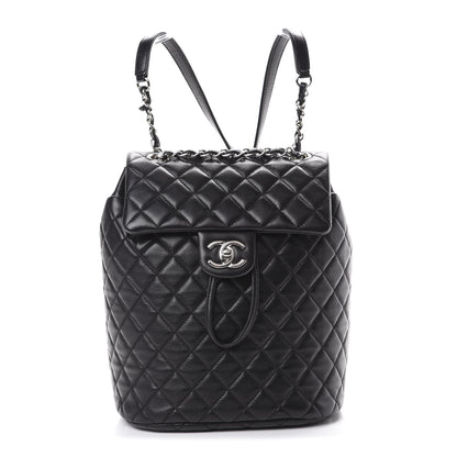 Chanel Lambskin Quilted Small Urban Spirit Backpack Black 1 of 10