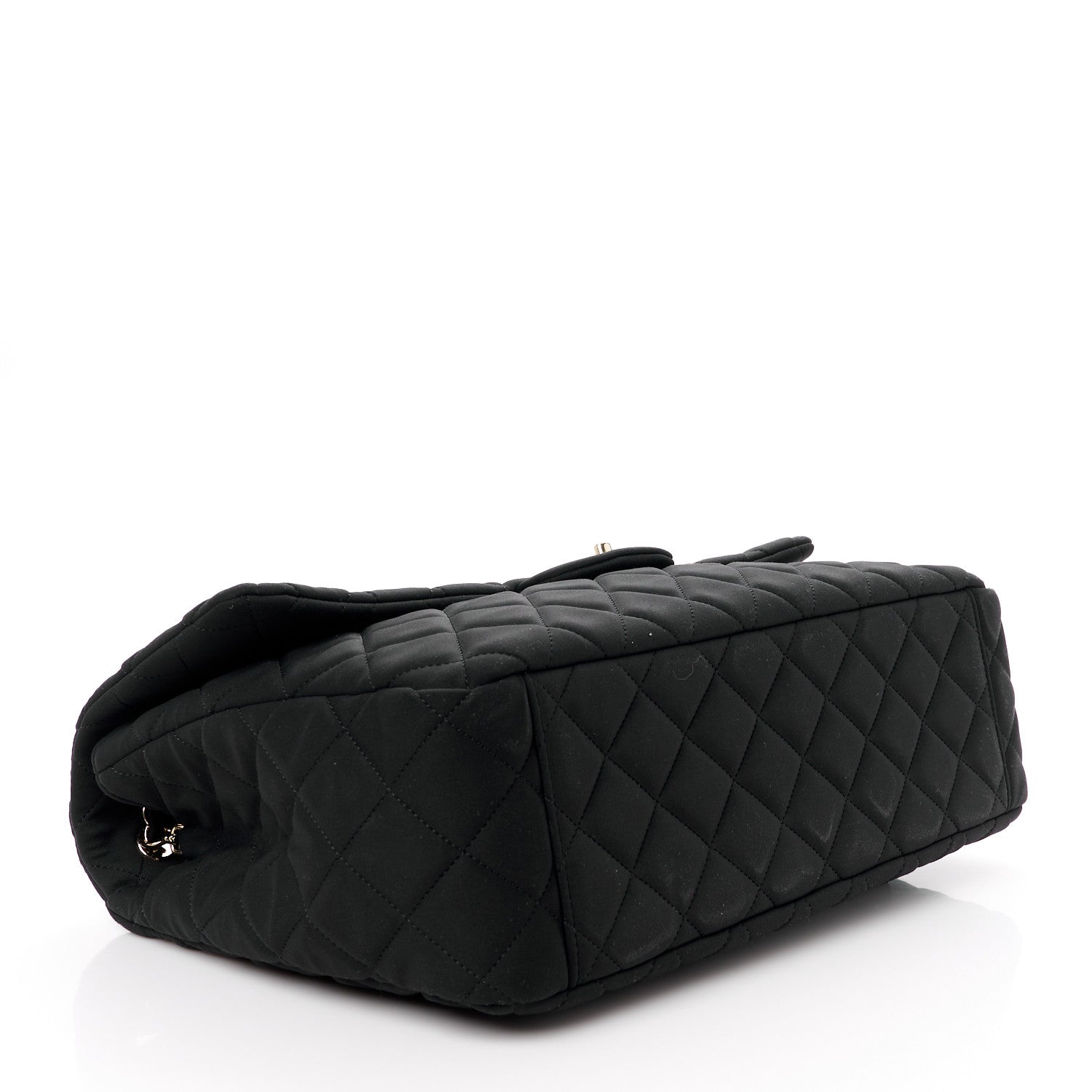 Chanel Neoprene Quilted XXL Travel Flap Bag Black 4 of 13