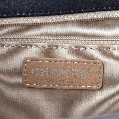 Chanel Glazed Crinkled Calfskin Medium East West Flap Black 6 of 15