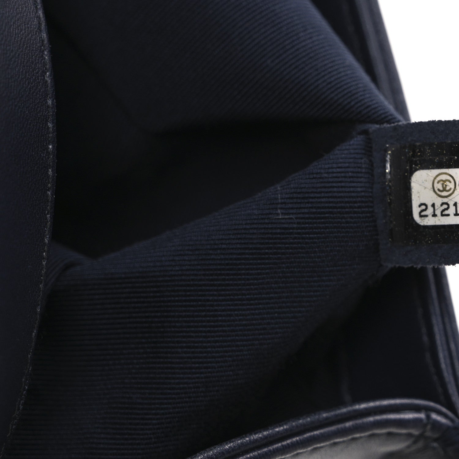 Chanel Lambskin Quilted Medium Boy Flap Dark Navy 7 of 11