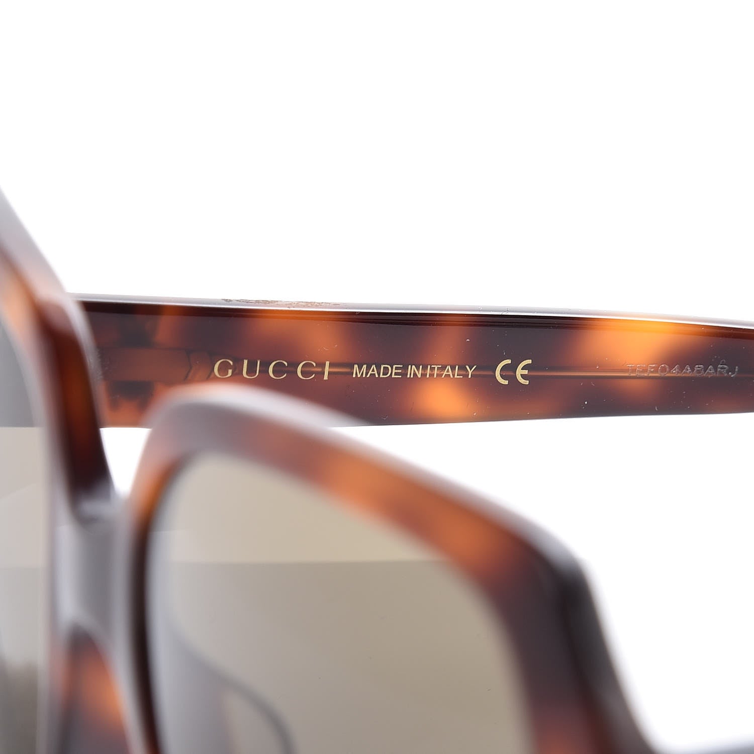 Gucci Acetate Square GG 0096SA Sunglasses Havana 5 of 9