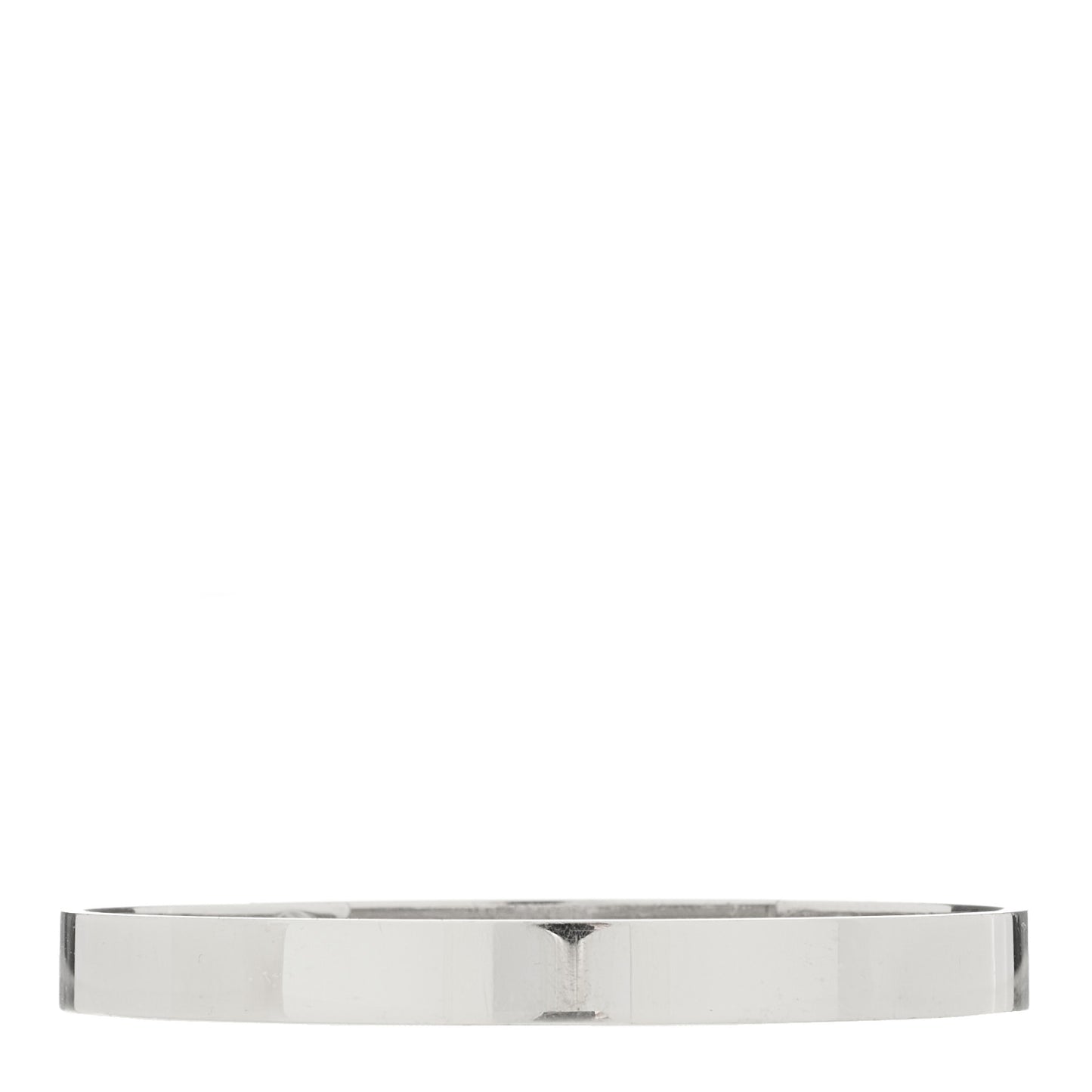 18K White Gold Pave Diamond PM Collier De Chien Bracelet SH