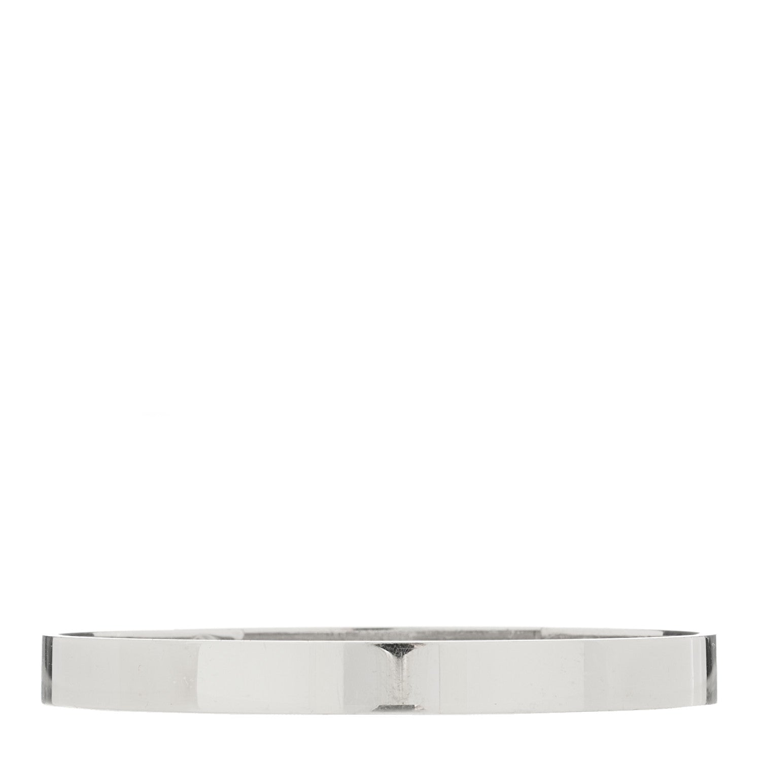 Hermes 18K White Gold Pave Diamond PM Collier De Chien Bracelet SH 2 of 3