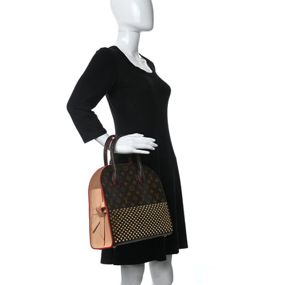 Louis Vuitton Monogram Calf Hair Spikes Iconoclasts Christian Louboutin Tote Red 2 of 18