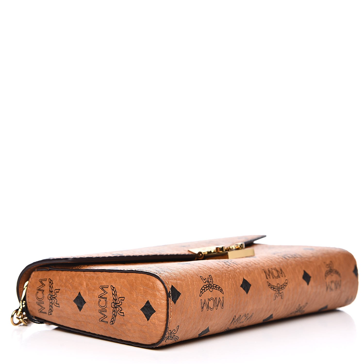 MCM Visetos Millie Wallet On Chain Cognac 4 of 8