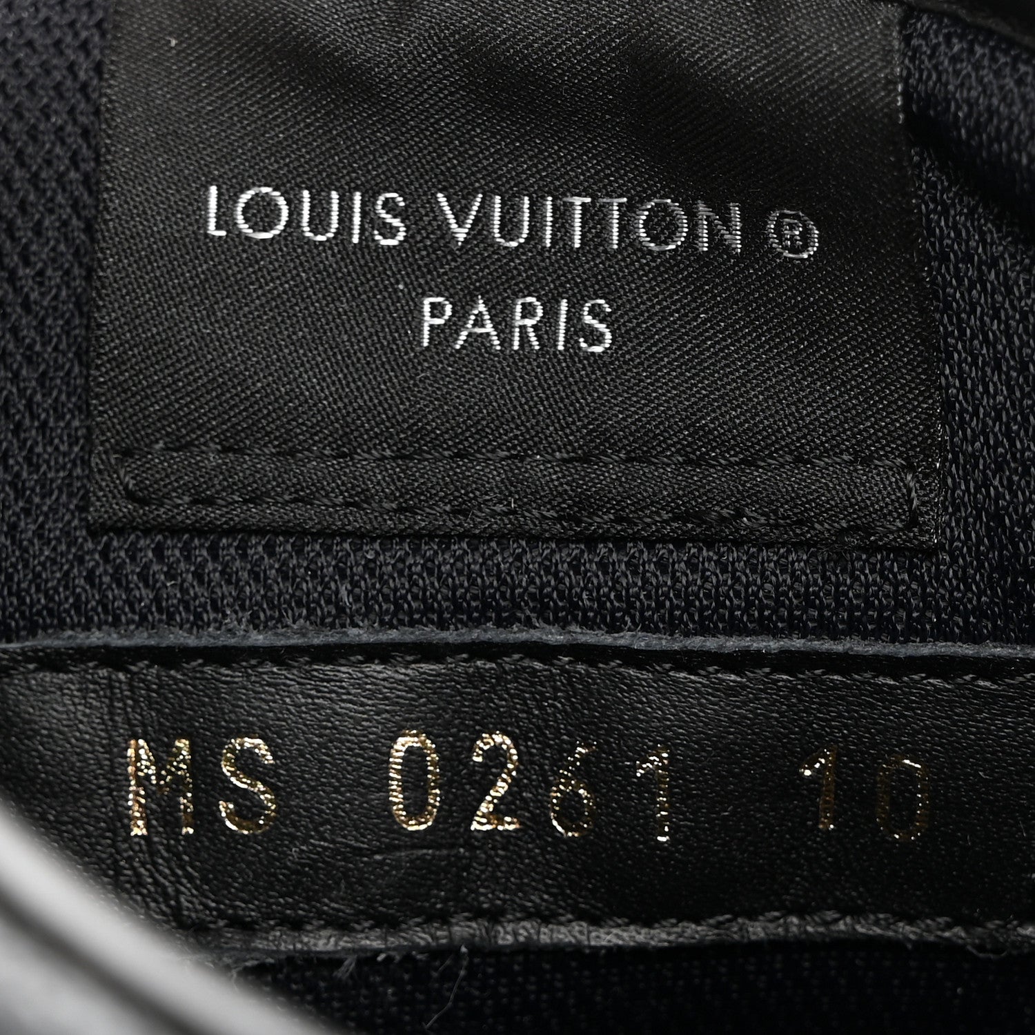 Louis Vuitton Calfskin Monogram Eclipse Mens Rivoli High Top Sneakers 10 10 Black Grey 7 of 8