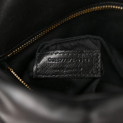 Saint Laurent Lambskin Quilted Small Loulou Puffer Monogram Chain Satchel Black 7 of 11