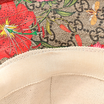 Gucci GG Supreme Monogram Flora Bucket Hat 57 White 10 of 10