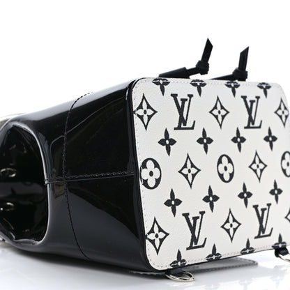 Louis Vuitton Patent Monogram Hot Springs Backpack Black White 8 of 10