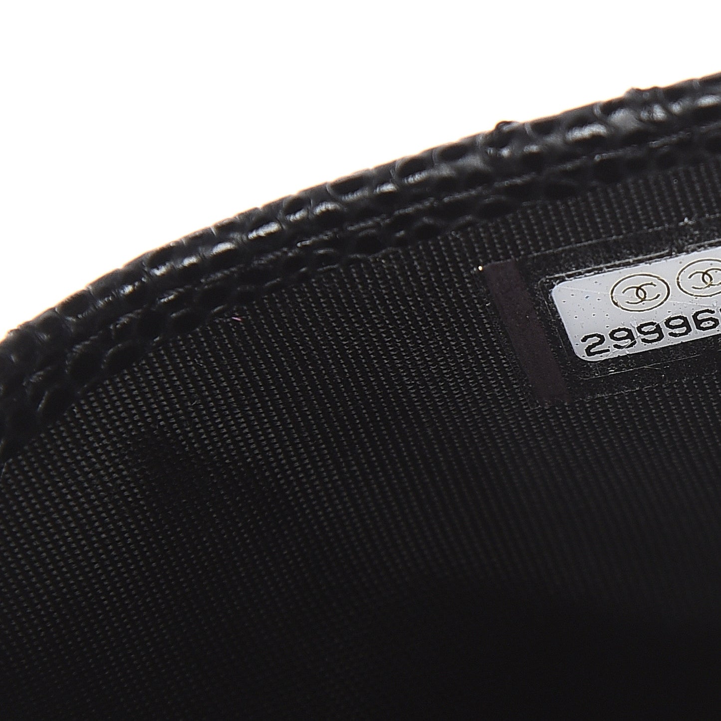 Caviar Quilted Card Holder Black