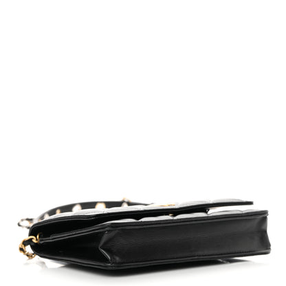 Chanel Goatskin Quilted Quilted Like A Wallet Wallet On Chain WOC Black 4 of 17