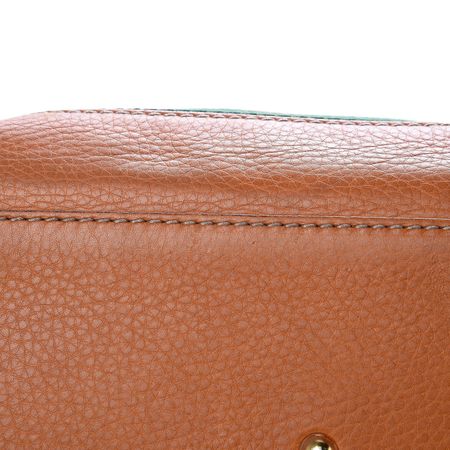 Gucci Calfskin Web Medium Heritage Tote Tan 20 of 25