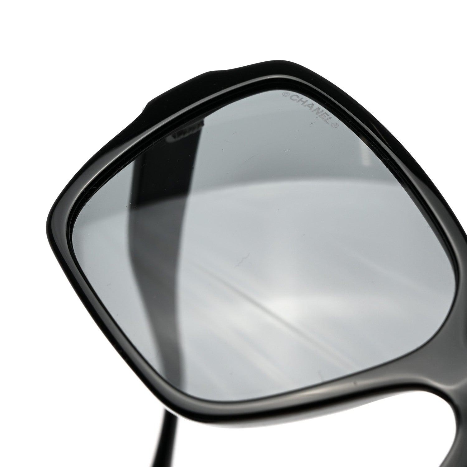 Chanel Acetate Polarized Square Sunglasses 5408-A Black 8 of 10