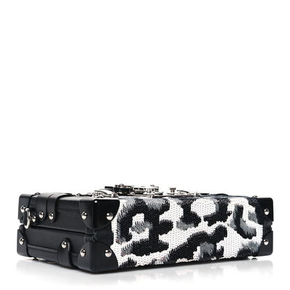Louis Vuitton Sequins Leopard Petite Malle Black Gris 4 of 12