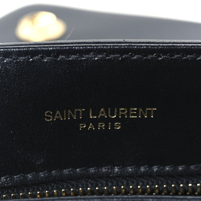 Saint Laurent Calfskin Y Quilted Monogram Toy Loulou Crossbody Bag Black 6 of 13