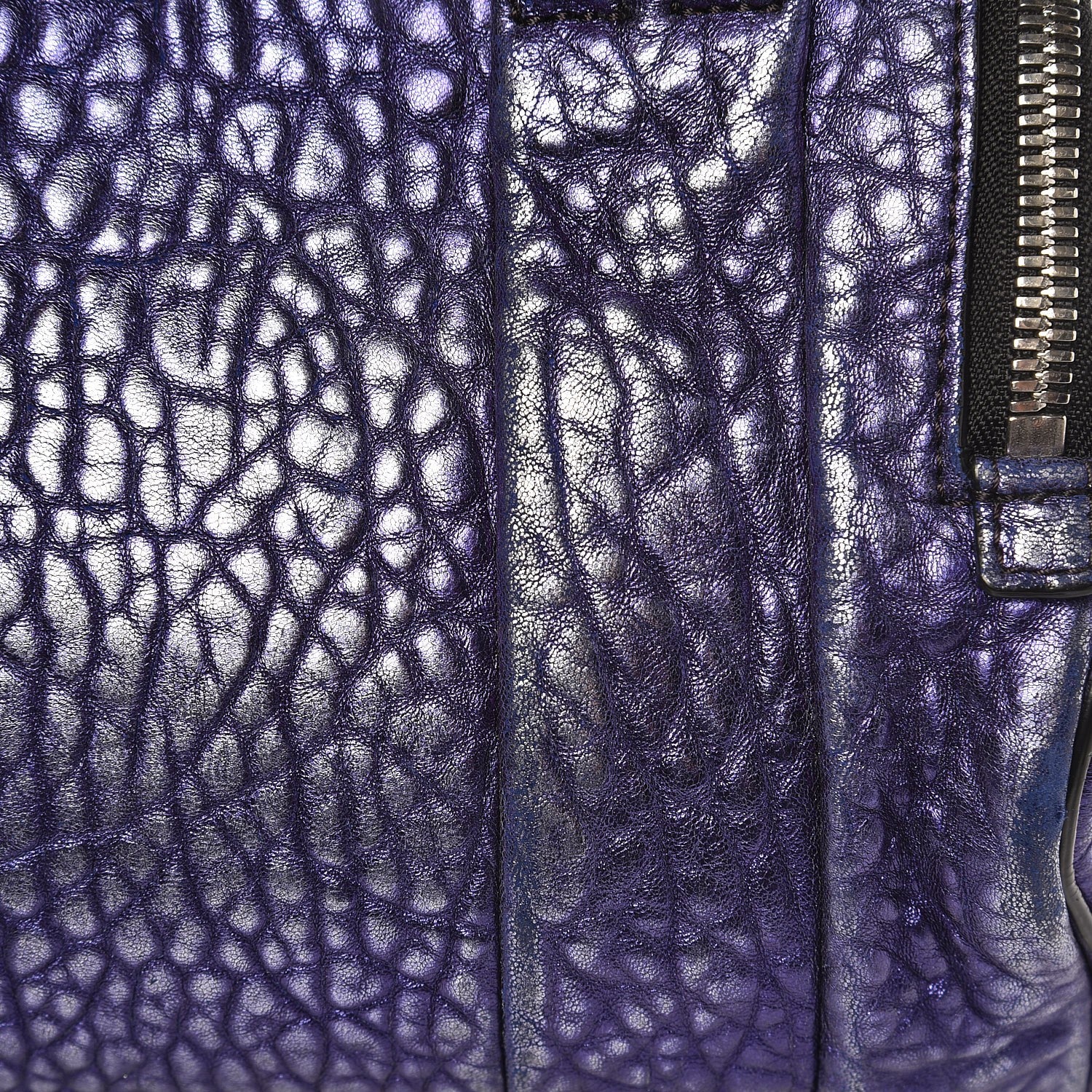 Alexander Wang Metallic Pebbled Lambskin Rocco Nile With Silver Hardware 14 of 14