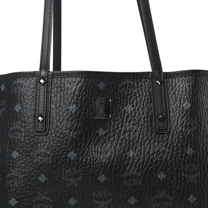 MCM Visetos Medium Project Reversible Shopper Tote Black 10 of 10