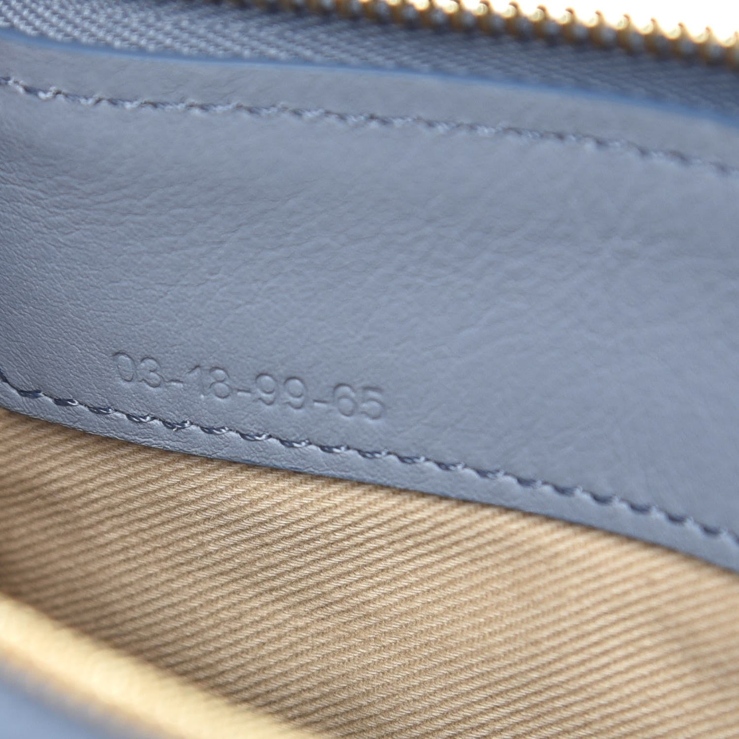 Chloe Calfskin Suede Mini Roy Bag Washed Blue 7 of 7