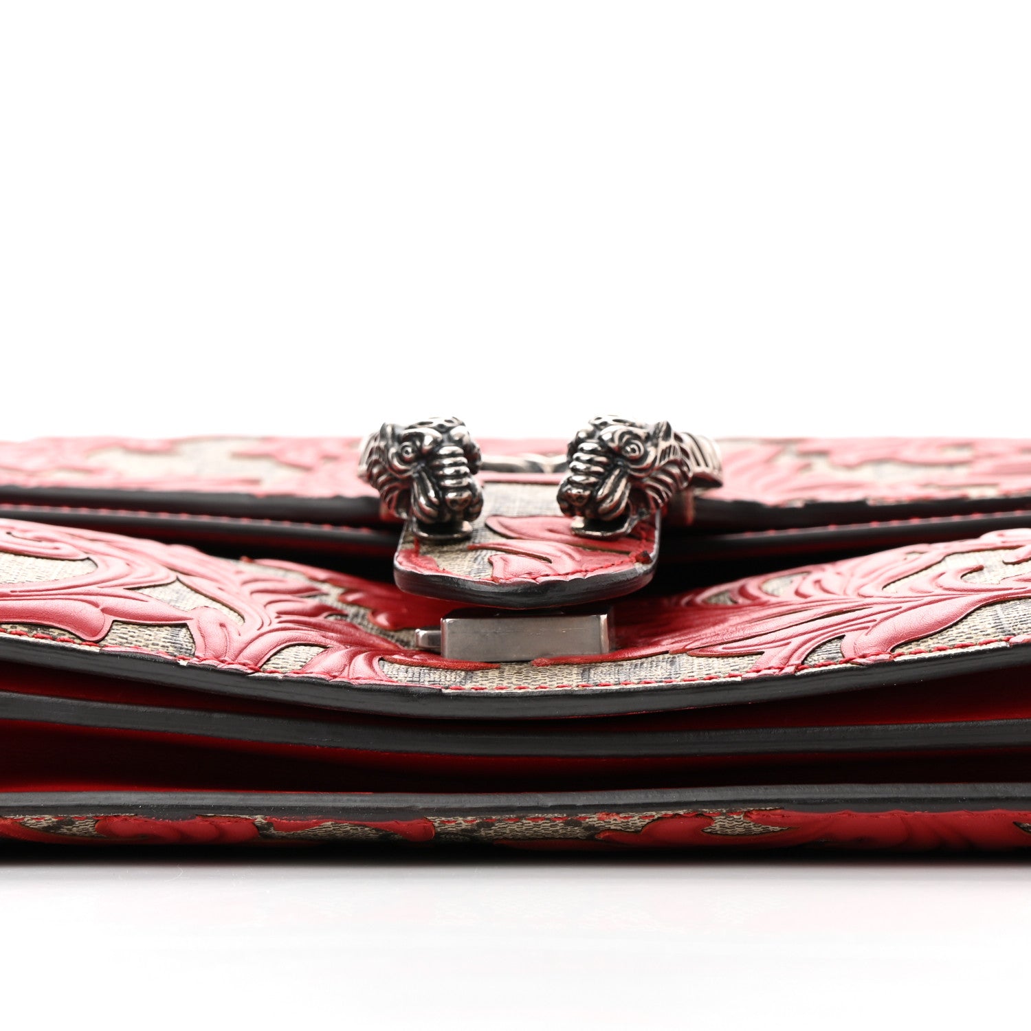 Gucci GG Supreme Monogram Arabesque Medium Dionysus Shoulder Bag Hibiscus Red 12 of 12