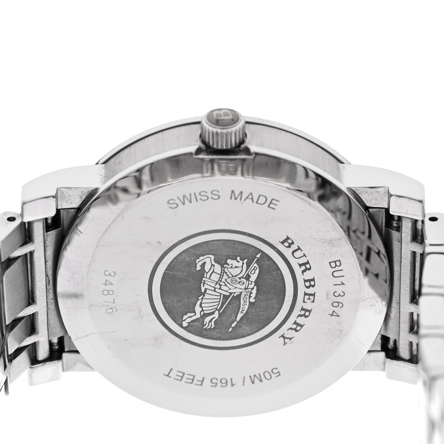 Burberry Stainless Steel 38mm Heritage Quartz Watch Black BU1364 4 of 5
