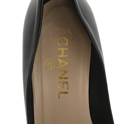 Chanel Lambskin Camellia Pumps 37.5 Black 7 of 13