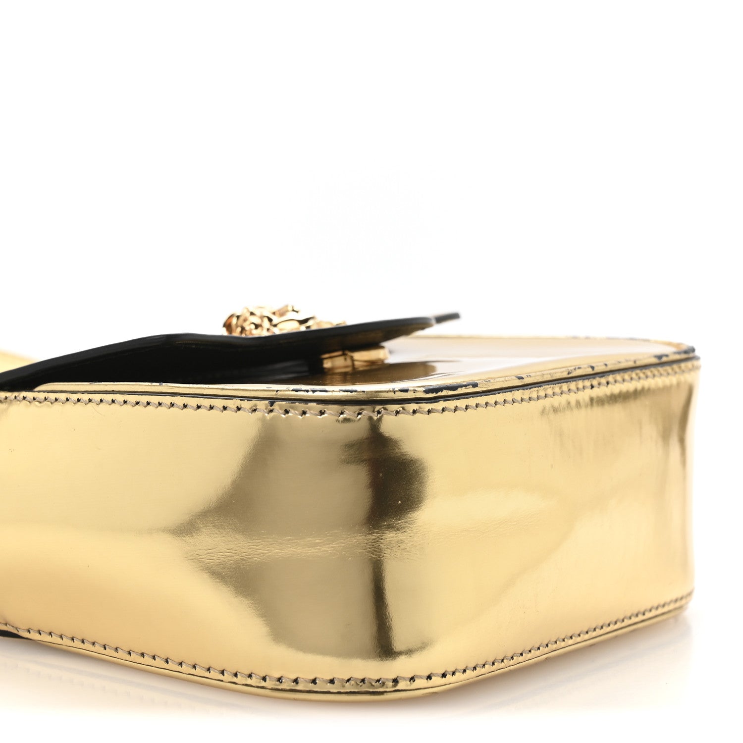 Versace Metallic Calfskin Mini La Medusa Bag Gold 1850449