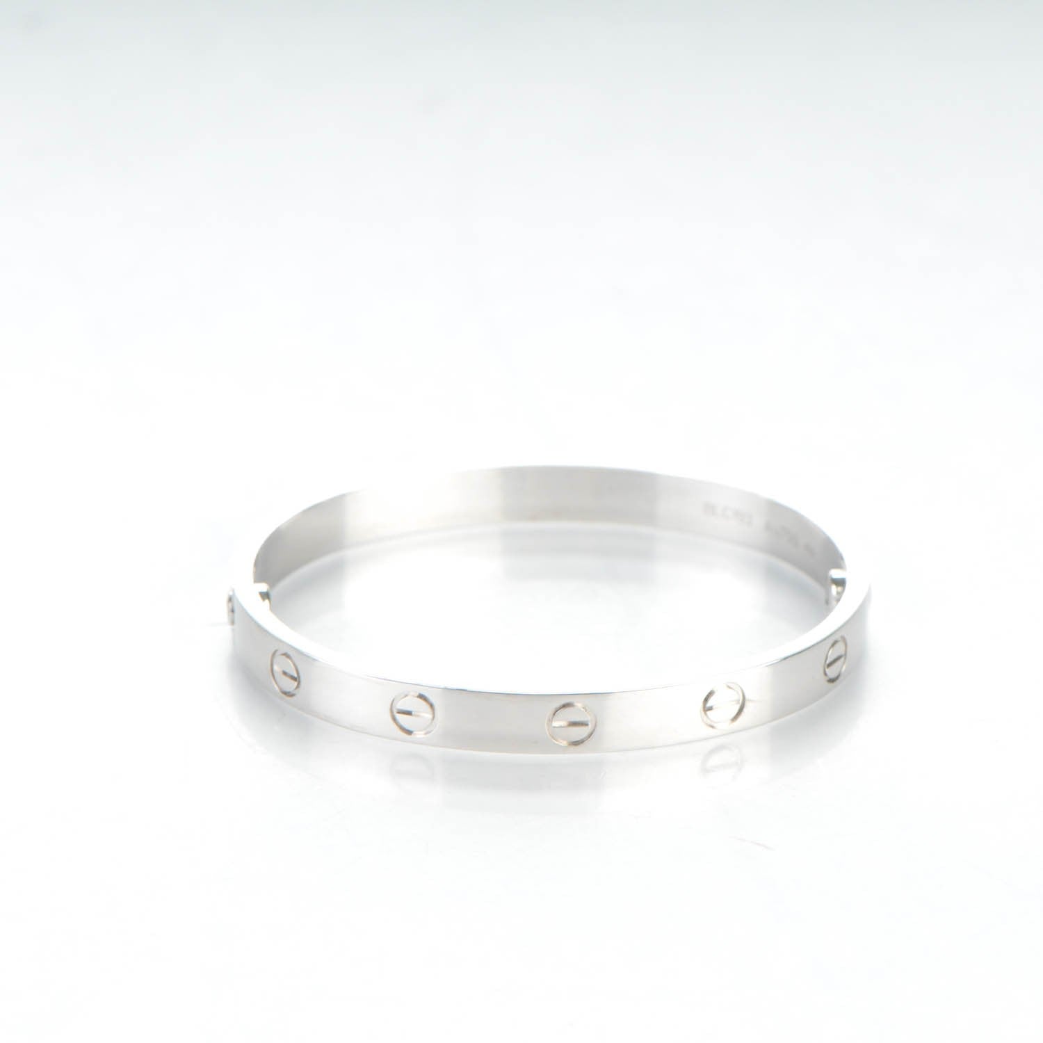 Cartier 18K White Gold LOVE Bracelet 16 3 of 6