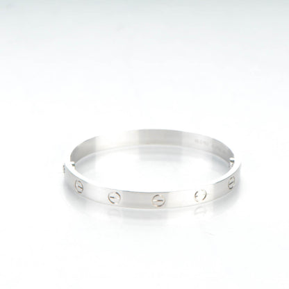 Cartier 18K White Gold LOVE Bracelet 16 3 of 6