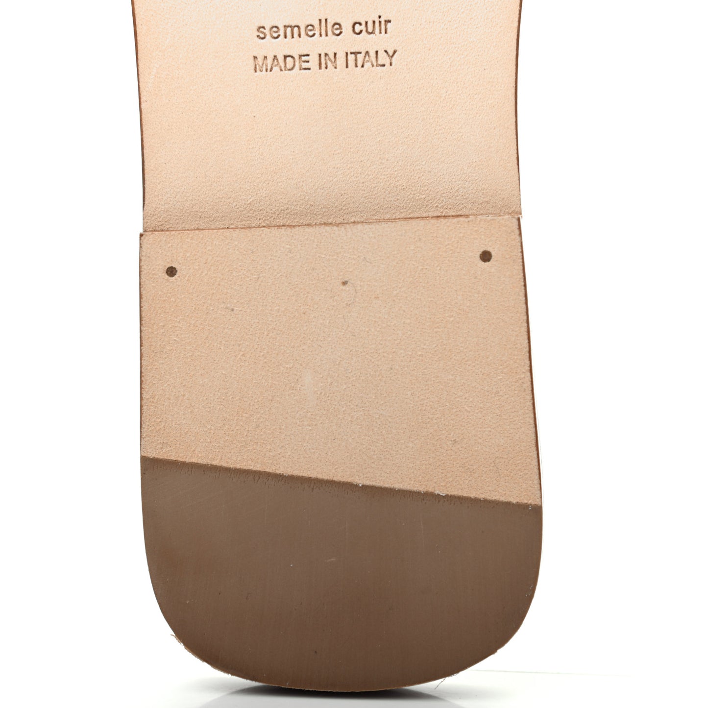 Box Calfskin Oran Sandals 40 Gold