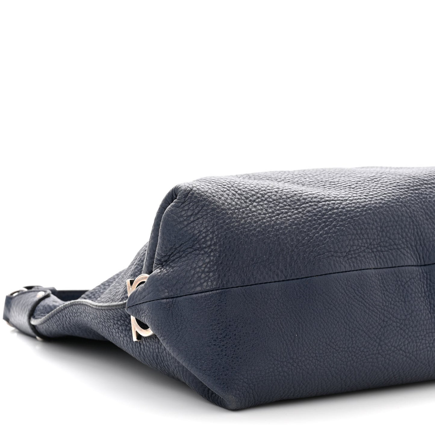 Calfskin Fanisa Gancini Hobo Oxford Blue