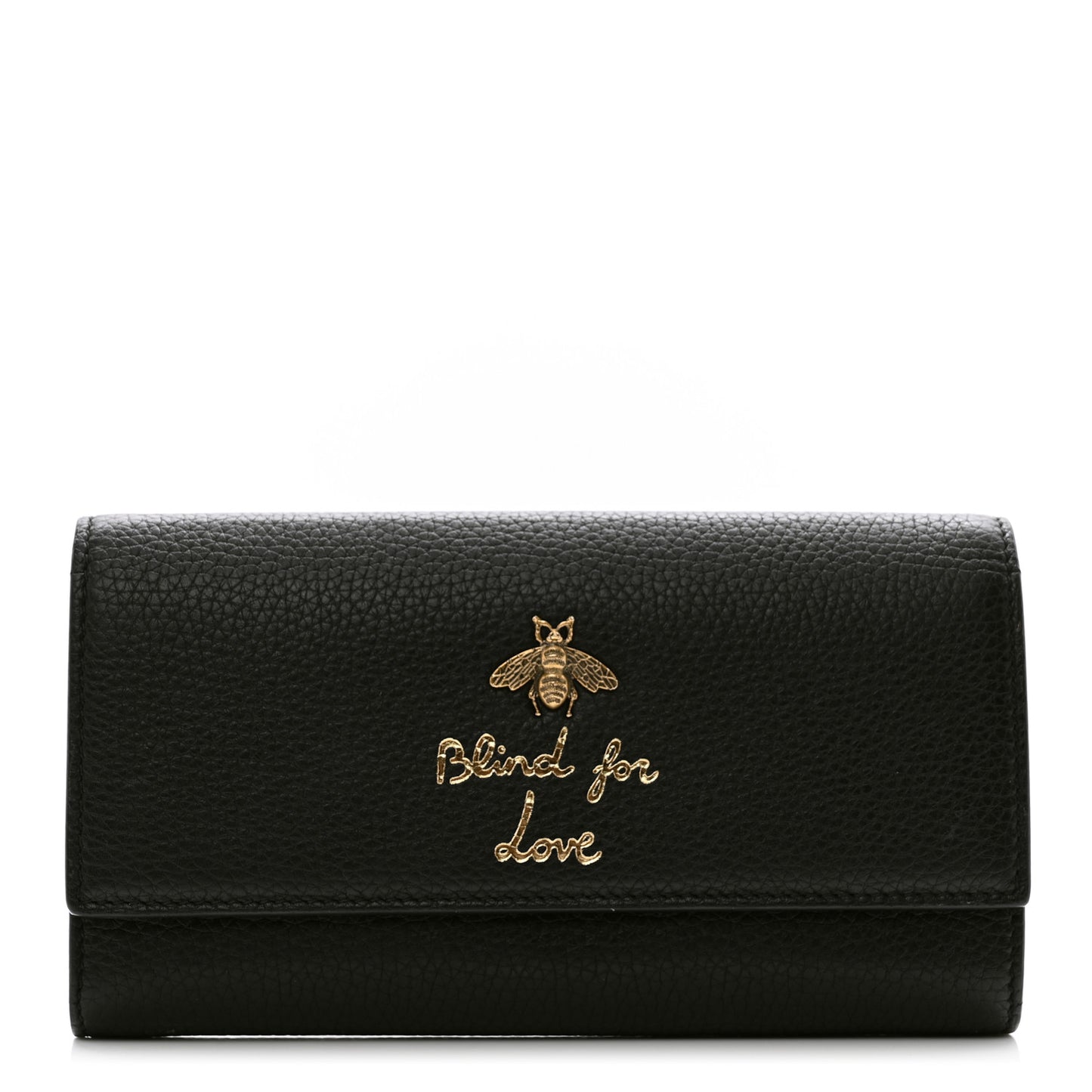 Calfskin Animalier Continental Wallet Black