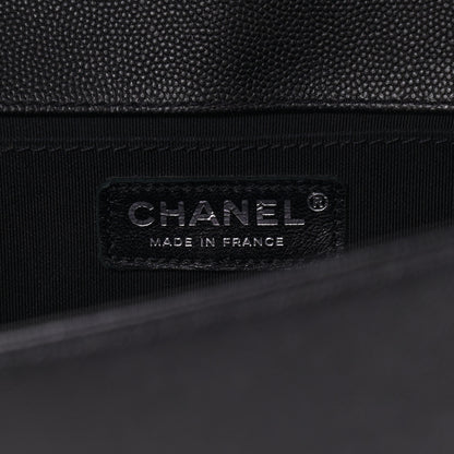 Chanel Caviar Quilted Medium Boy Flap So Black 6 of 12