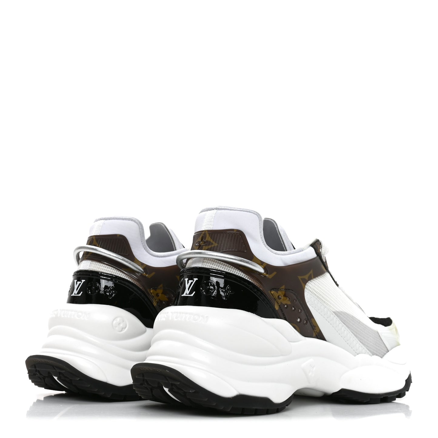 Monogram Calfskin Run 55 Sneakers 35.5 White