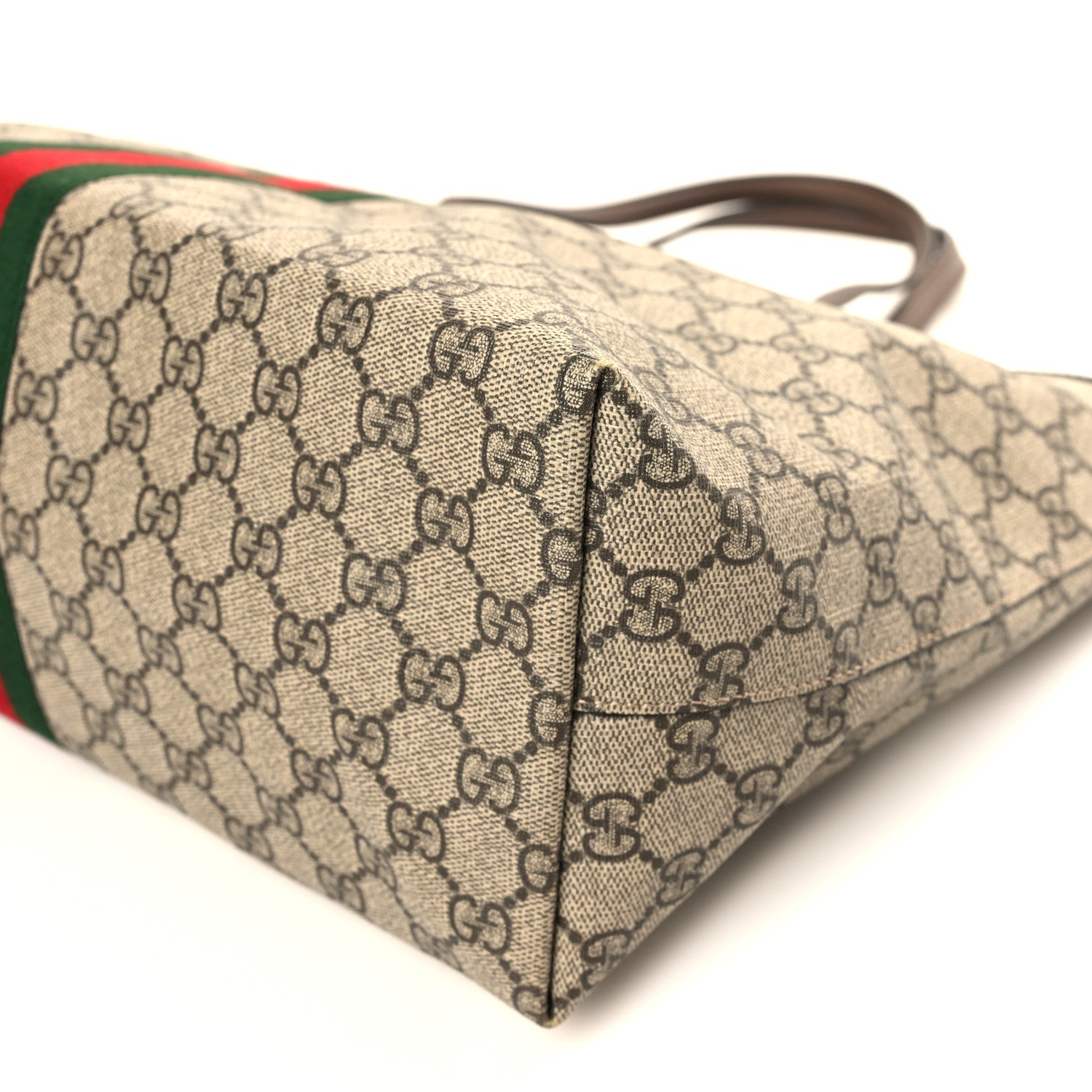 Gucci GG Supreme Monogram Medium Ophidia Shopping Tote Brown 9 of 11