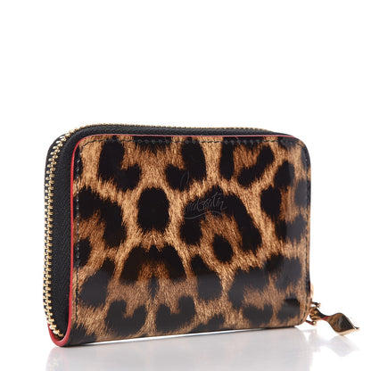 Christian Louboutin Patent Leopard Spiked Panettone Coin Purse 3 of 8