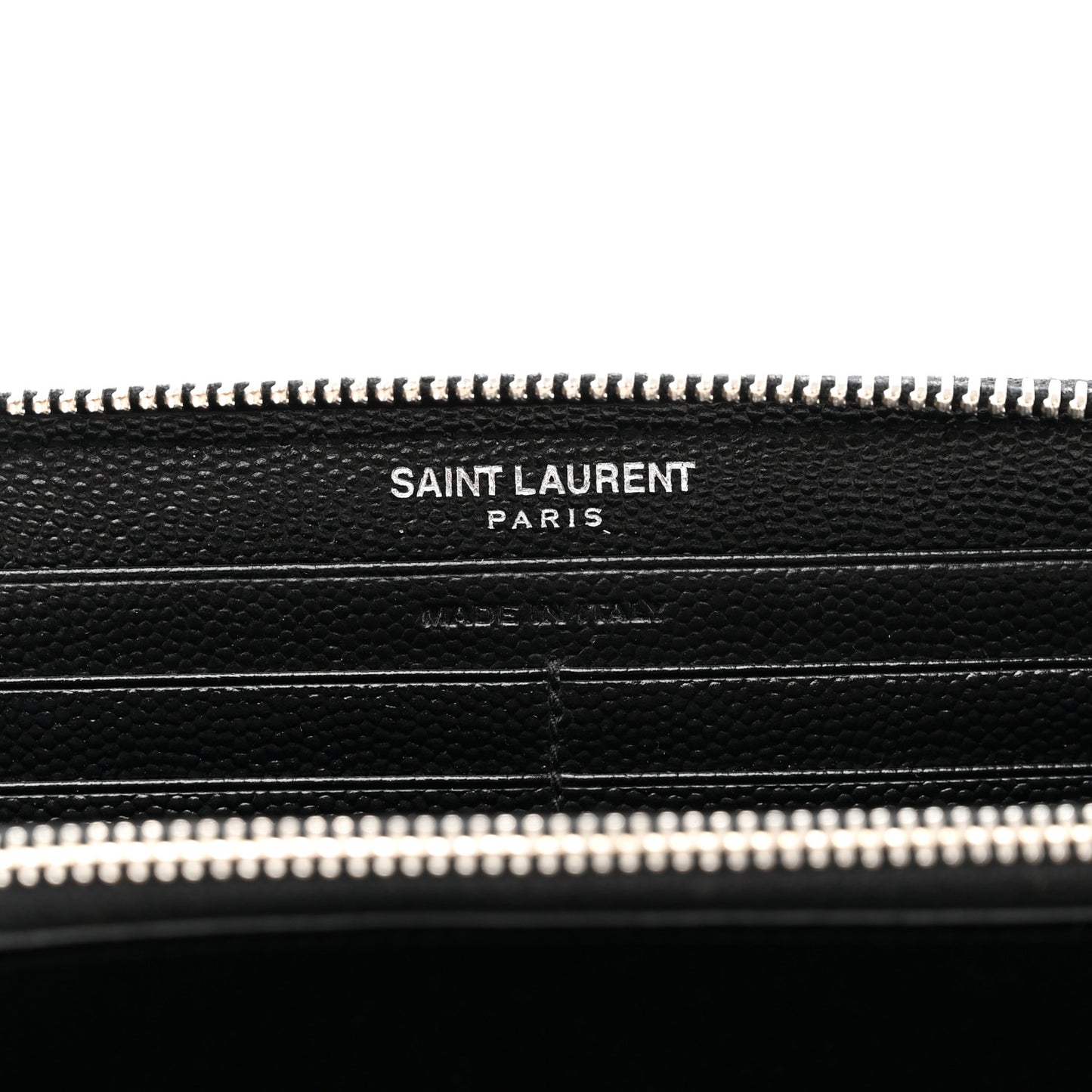 Grain De Poudre Matelasse Chevron Monogram Zip Around Wallet Black